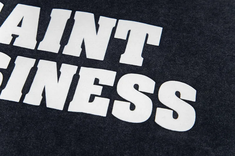 130💰S03# SAINT MICHAEL retro high street distressed vinTAGE short-sleeved T-shirt 15 washed black S,M,L,XL